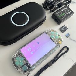 PSP 2000 Transparent/Teal Green 128GB Bundle (MOd-d3d) $180 OBO
