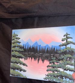 Hand painted student artwork