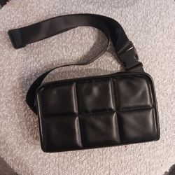 Amanda Uprichard Black Belt Bag, Fanny Pack