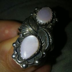 Sterling silver Rings.hand Made.real Stones