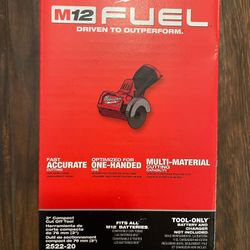 Milwaukee M12 Fuel 3 Inch Cut Off Tool Brand New In Box 2522-20