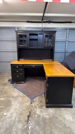 Desk with matching Hutch and File Cabinet