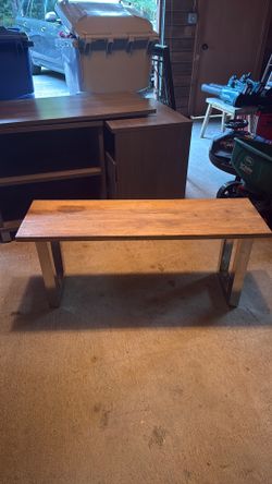 Wooden bench