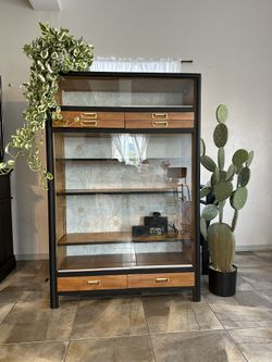 Vintage Dresser/ Display Case Cabinet