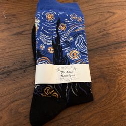 Vincent Van Gogh, Starry Night Socks
