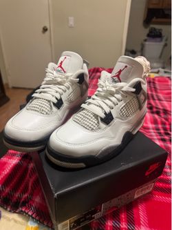 Jordan 4 white cements 7y