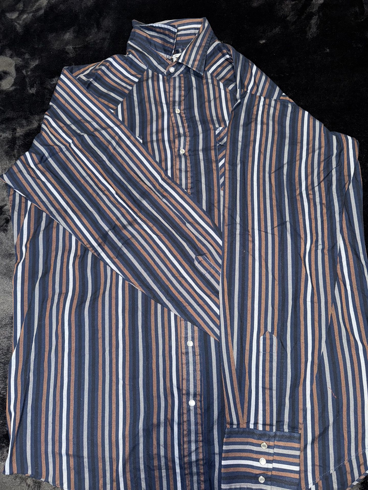 Men Cowboy Shirt Xl 