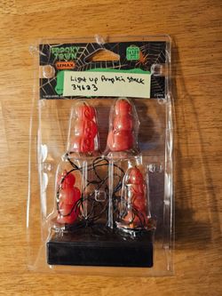 Halloween Lemax Spooky Town Pumpkin Stack Light Up #34623