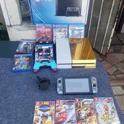 New Original Charger, 2020 Nintendo Switch V2 256GB Combo $300! Or $300! WHITE N GOLD PS4 500GB with 6 Games & 2 Control, box