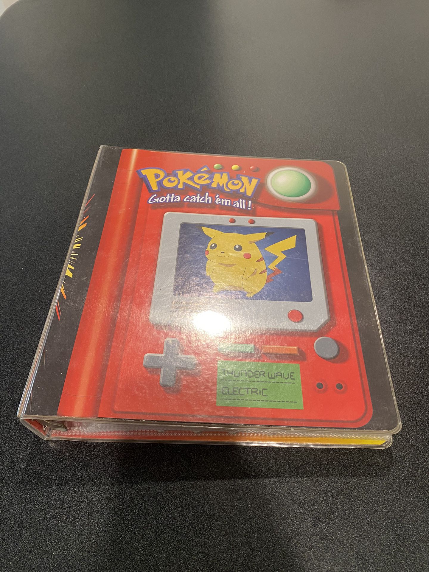 Vintage Pikachu 1999 3 Ring Card Binder