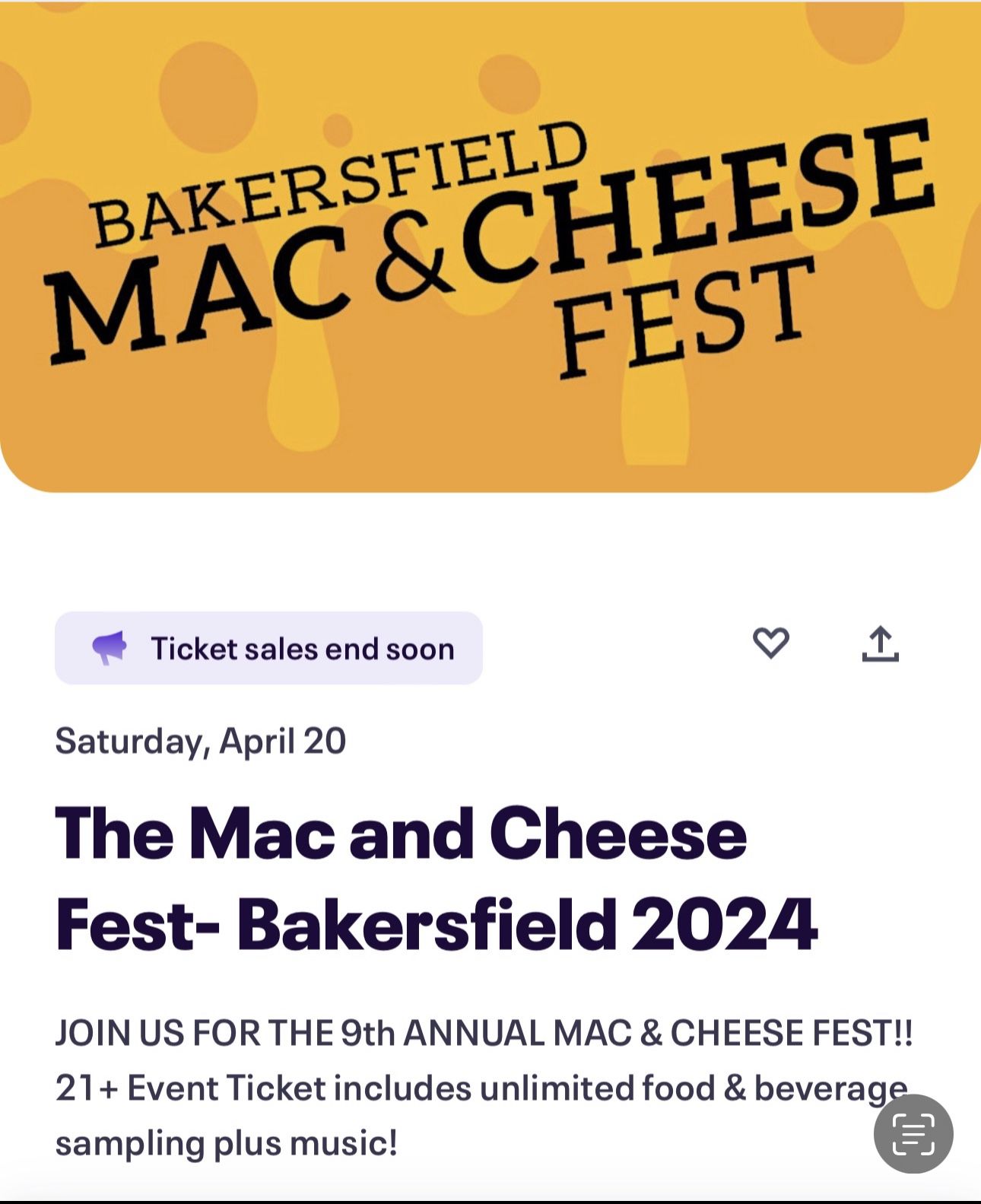 Lookin For Tickets To The Mac And Cheese Festival 