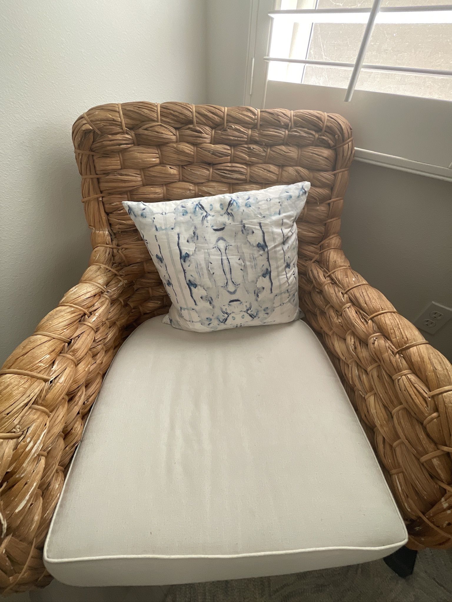 Set Of Two Rattan Chairs 