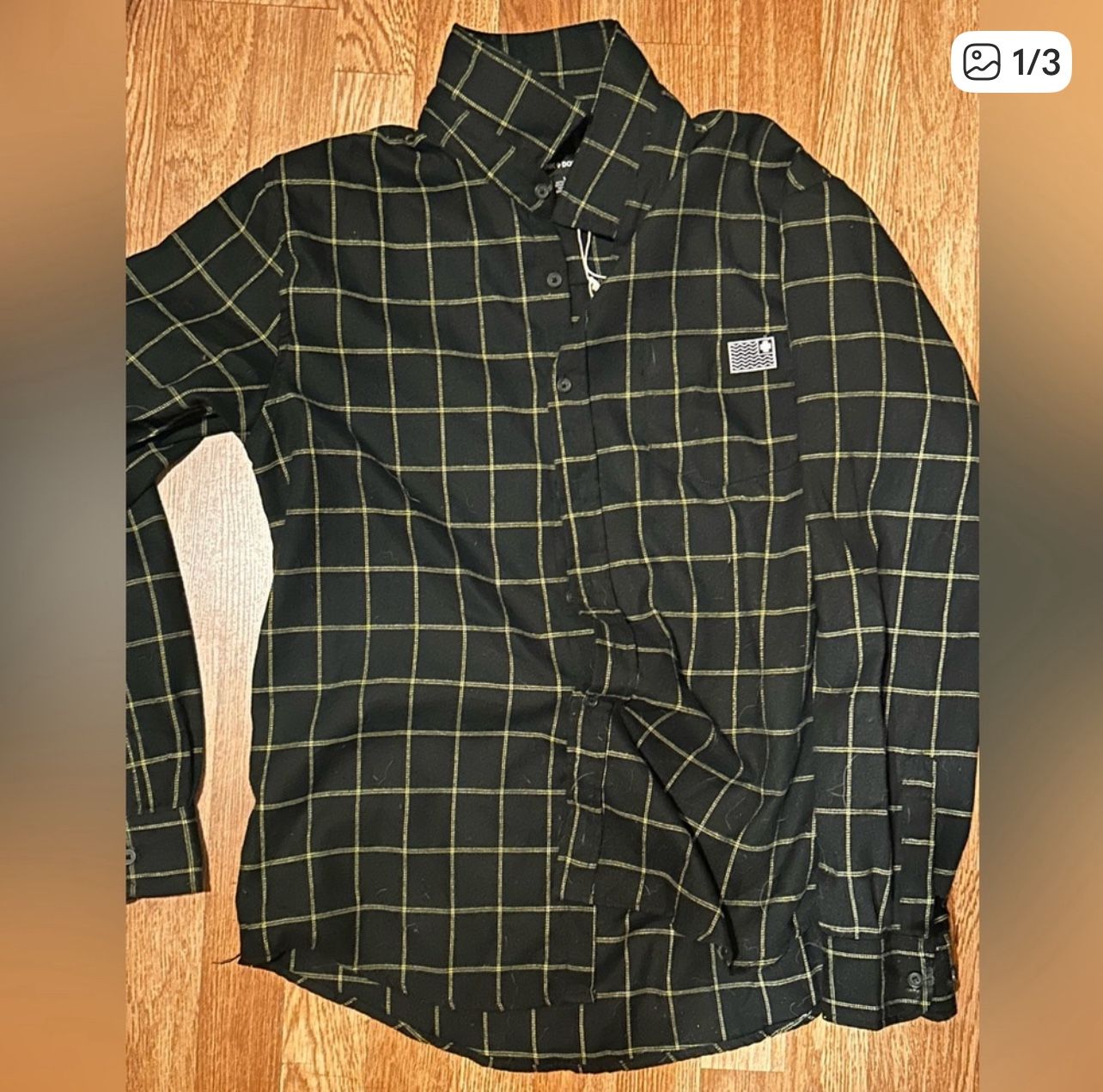 Pink Dolphin Grid Long Sleeve Shirt