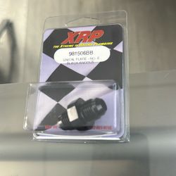 XRP Adapter Fitting Straight 6 AN Male to 6 AN Male Aluminum- Black Anodize 