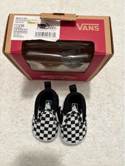 Vans Slip On Crib Shoes Size 1
