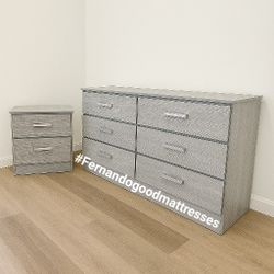 NEW wide DRESSER and a NIGHT STAND 👍 Assembled 