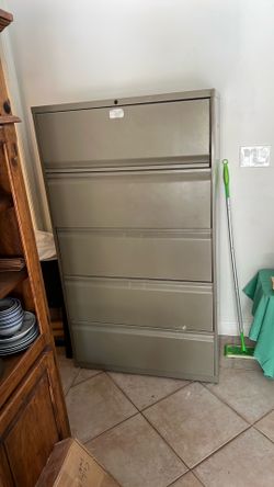 Filing Cabinet. Large 36” wide 18” deep  63 tall