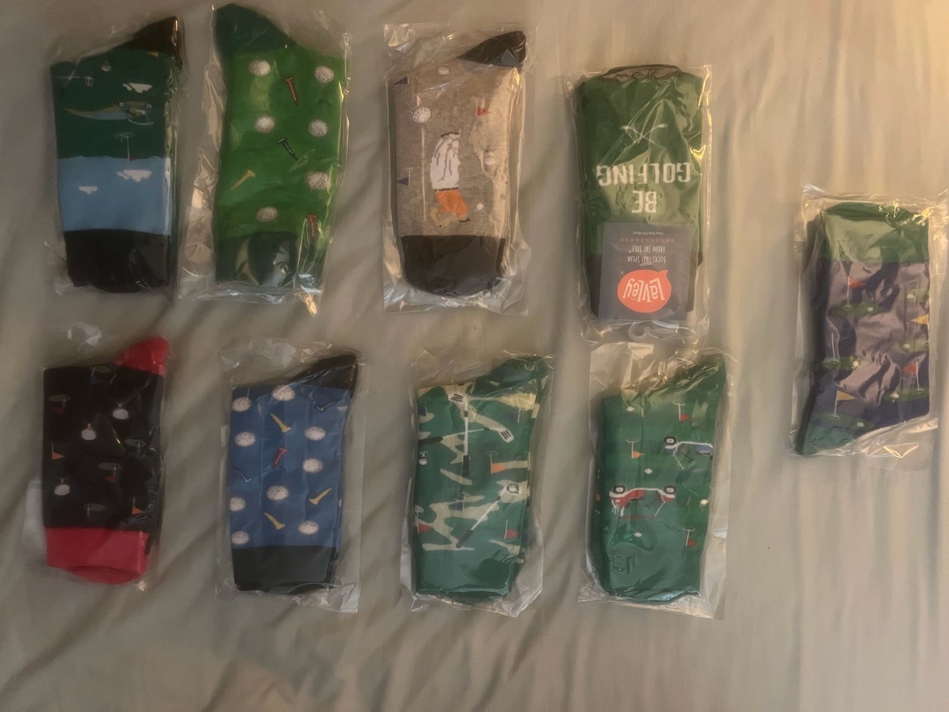 Men’s Golf themed socks