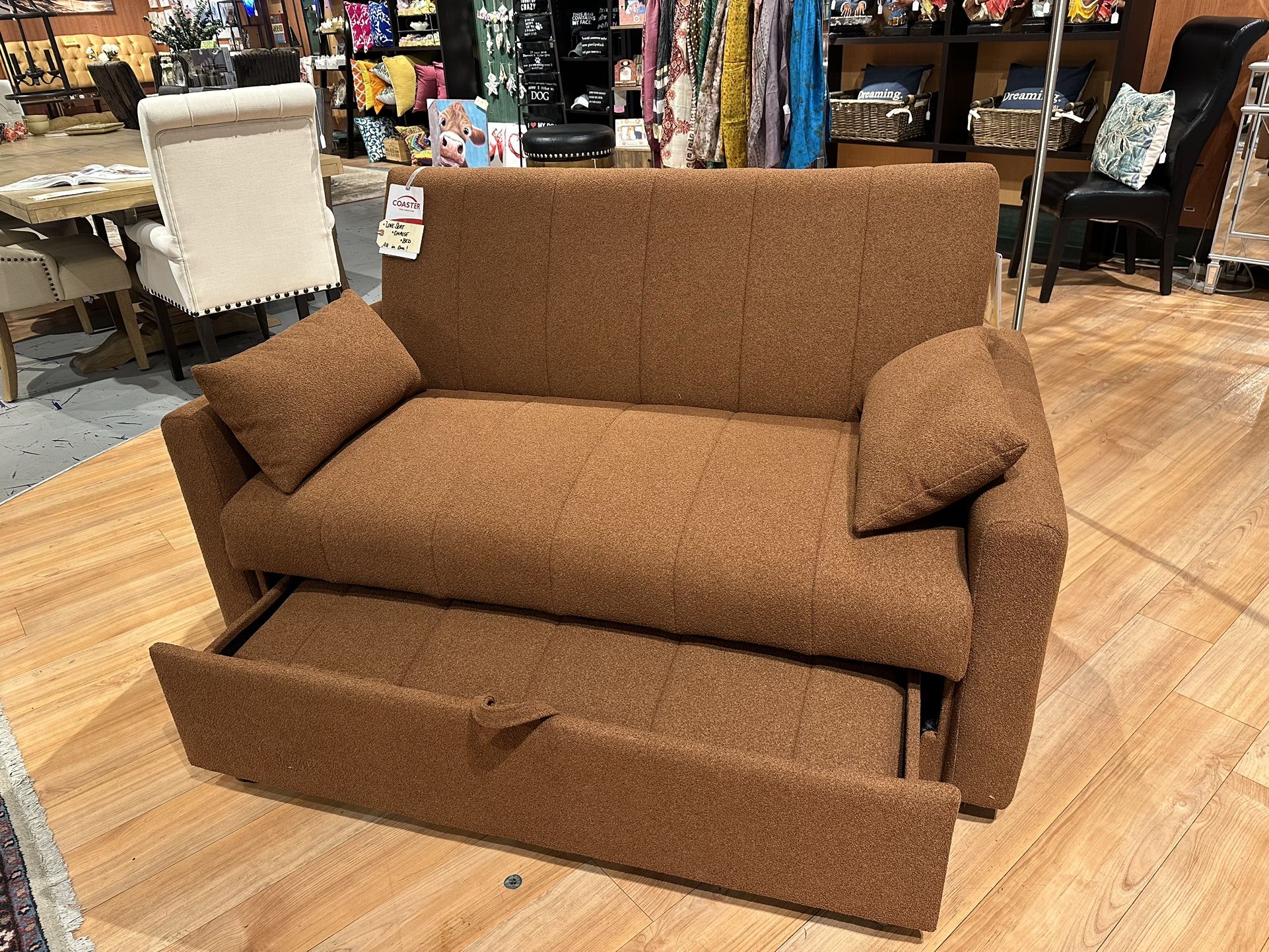 Sleeper Sofa/ Loveseat Sleeper Bed/ Loveseat Converts To Chaise & Bed
