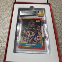 1986-87 NBA Collection Jay Humphries Auto / Game Used Patch