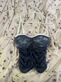 Edikted Eleanor Bra Detail Sheer Lace Top