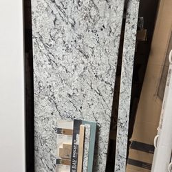 Hampton Bay
8 ft. Straight Laminate Countertop All-Inclusive Kit in Textured White Ice Granite with Eased Edge and Loose Backsplash