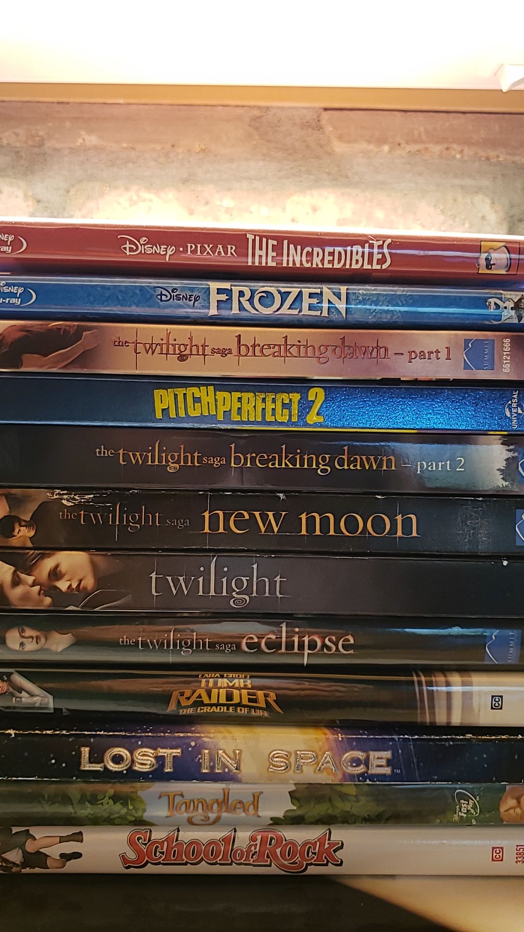 Assorted DVDs and Blu-Rays