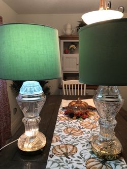 Beautiful crystal lamps With New Shades