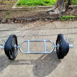 Olympic Tricep Bar with Weight Plates NEW