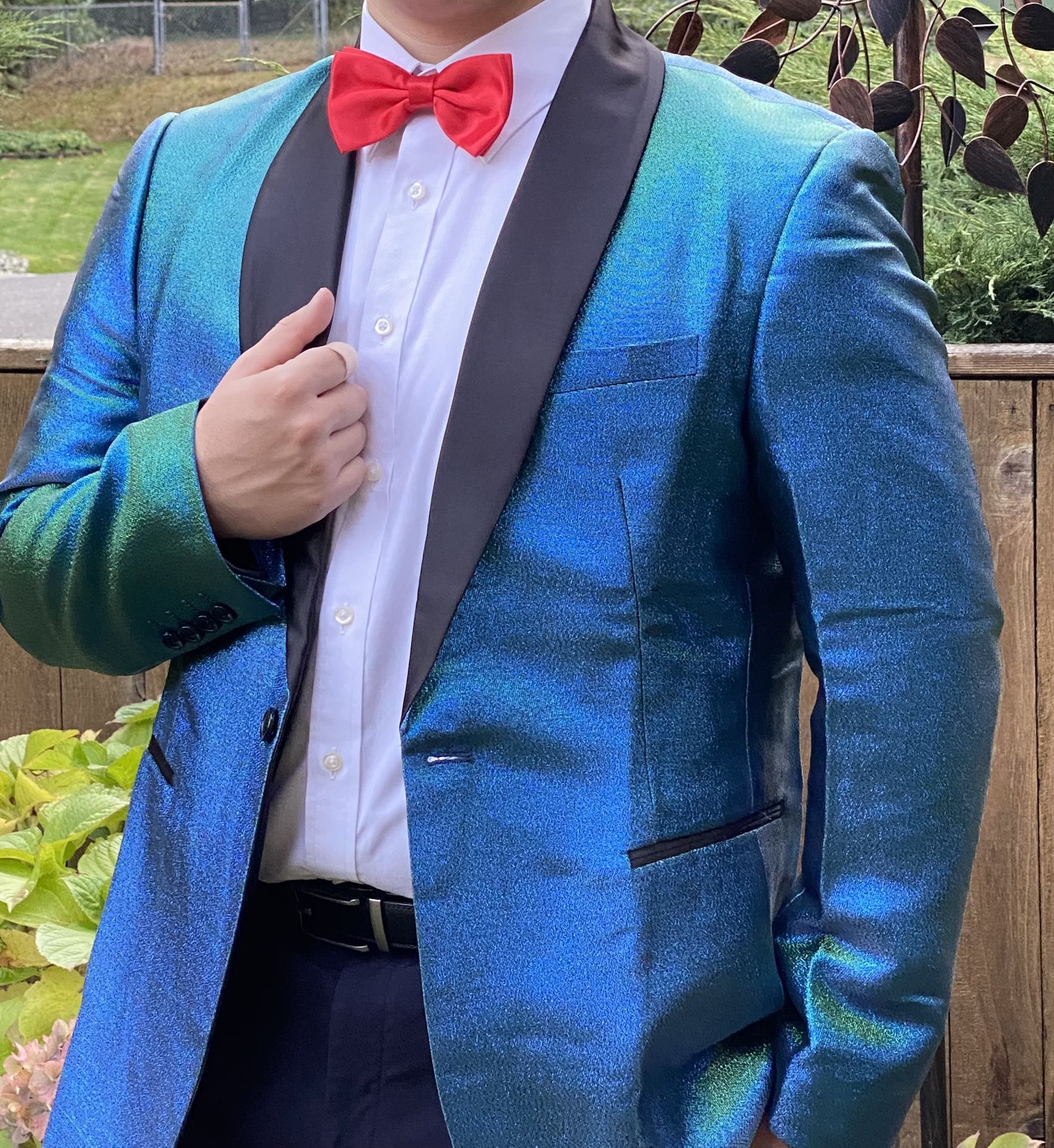 Men’s Tuxedo Jacket Shawl Lapel Blazer Suit Jacket 