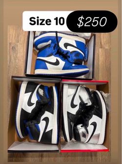 Jordan retro 1s all for $250 size 10
