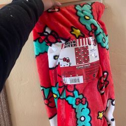 Hello Kitty Christmas Blanket 