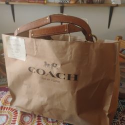 Coach Whiskey Brown Leather ( Vintage) Rare