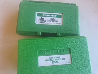 Greenlee knockout punch and step bit