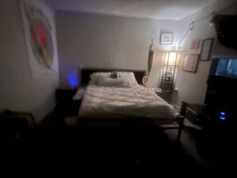 Double Bed With Mattress And Frame 