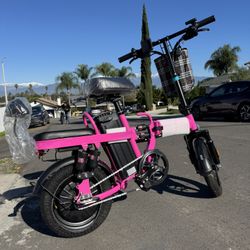 Folding electric bicycle