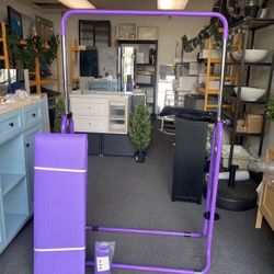 New Gymnastic Bar And Mat for Kids Adjustable Height Folding Training Monkey Bars