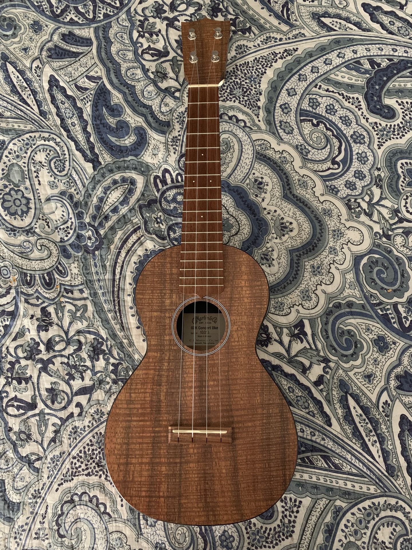 Martin 0XK Koa HPL Concert Ukulele Natural BRAND NEW Retails for $399