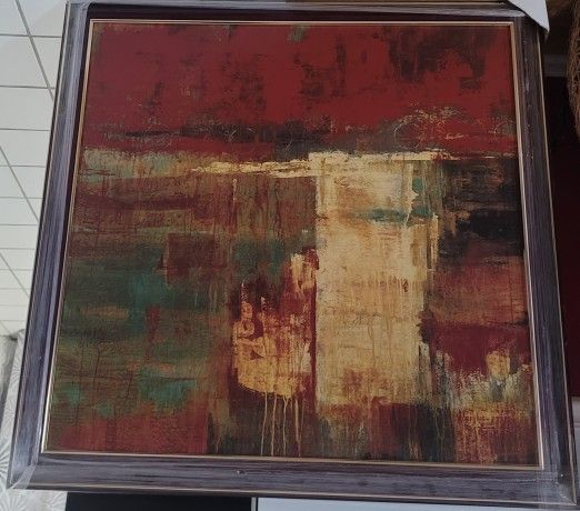 Lascaux Art Print by Liz Jardine. RED SKY AT NIGHT 1