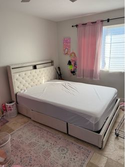 Queen sized bed