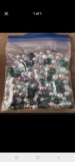 Mixed Glass Gems and Beads Lot