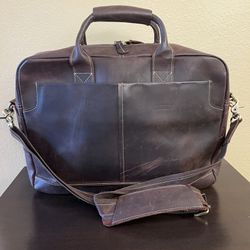 Leather Laptop Briefcase Messenger Shoulder Bag