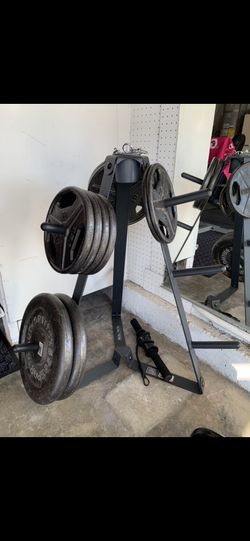 Lifting Weights With 1” Tripod Rack