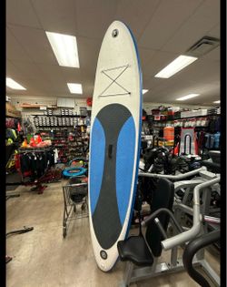 Inflatable Paddle Board 12 x 2 x .5 ft With Bottom Fins and Carry Bag