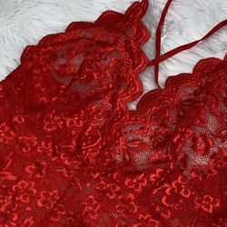 Plus size lace bodysuit