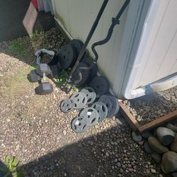 Athletic Work Out Cast Iron Weights 