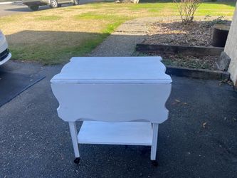 Kitchen Side Table, Electrical Outlet, 2 Pop up Shelves, Delivery