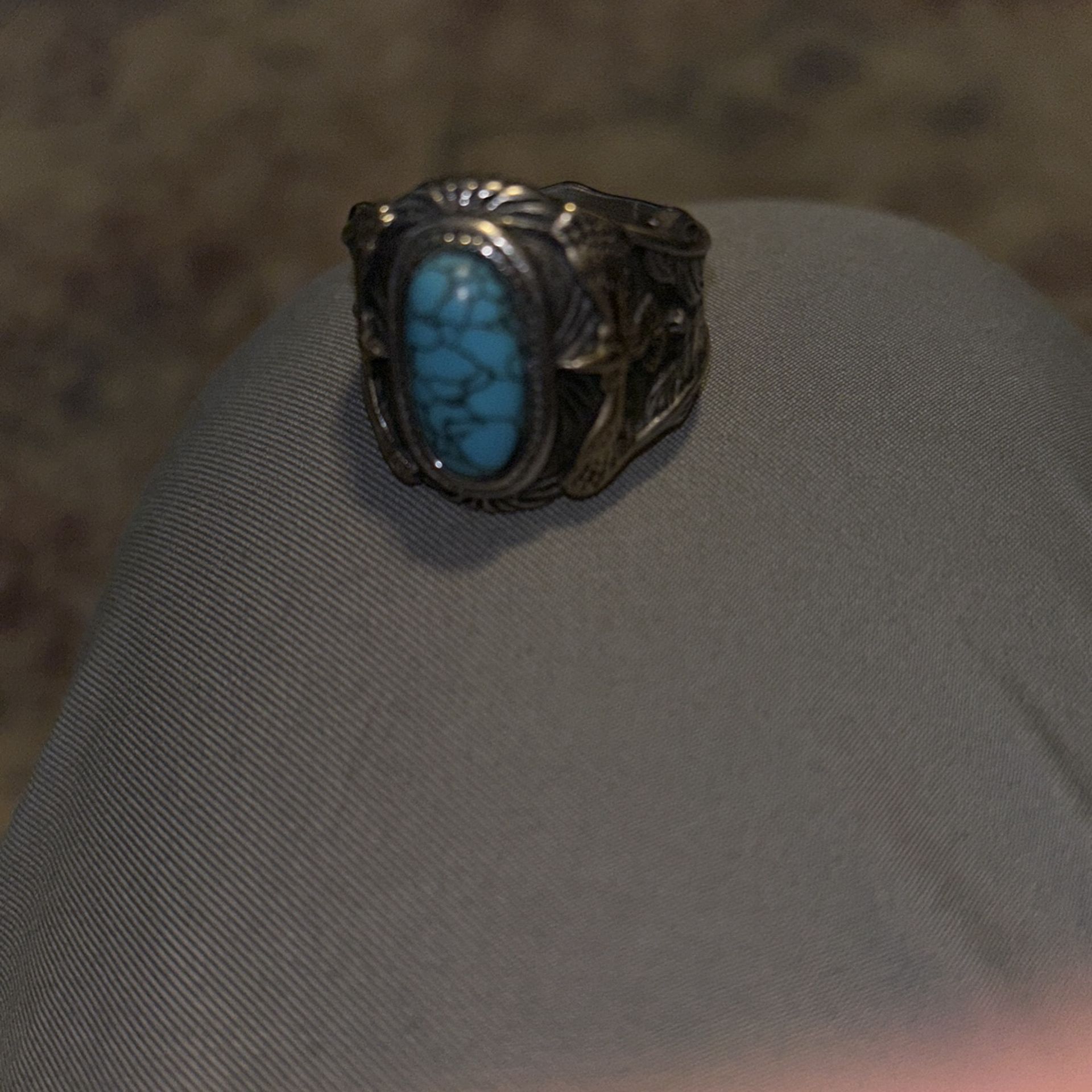 VINTAGE SiZE 12 MEN’S TURQUOISE RING