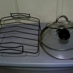 Turkey Rack and Pot Lids 