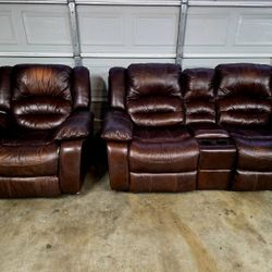 Real Leather Sofas 